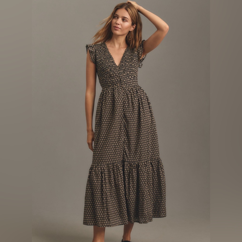 Anthropologie Peregrine Midi Dress